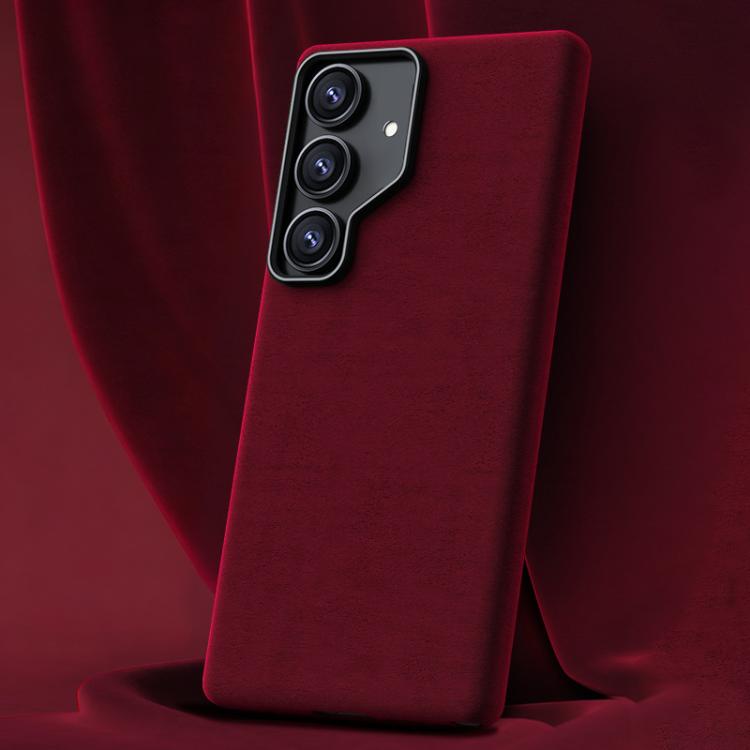 For Samsung Galaxy S25 5G / S24 5G Ottilan Series Full Coverage Magnetic Microfiber Leather PC Phone Case(Red)