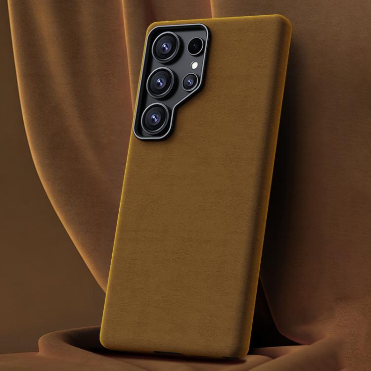 For Samsung Galaxy S25 Ultra 5G Ottilan Series Full Coverage Magnetic Microfiber Leather PC Phone Case(Brown)