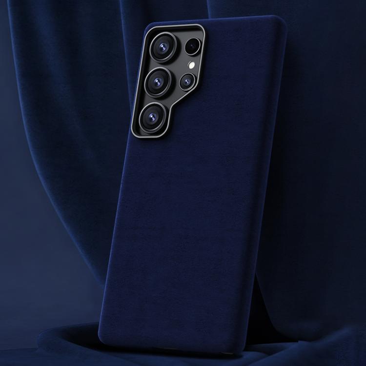 For Samsung Galaxy S24 Ultra 5G Ottilan Series Full Coverage Magnetic Microfiber Leather PC Phone Case(Navy Blue)