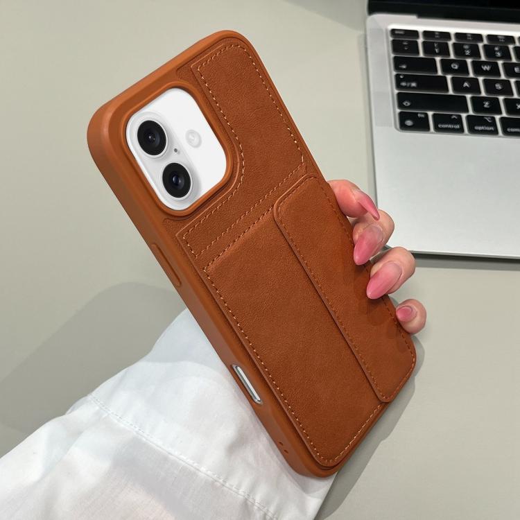 

For iPhone 17 Multifunctional Premium Card Bag Holder Phone Case(Brown)