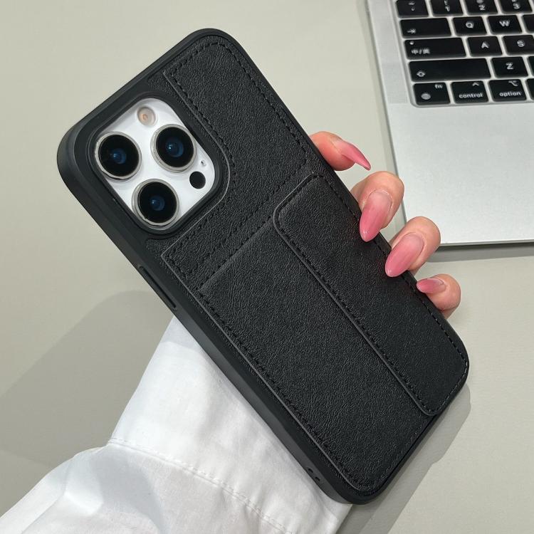 For iPhone 15 Pro Max Multifunctional Premium Card Bag Holder Phone Case(Black)