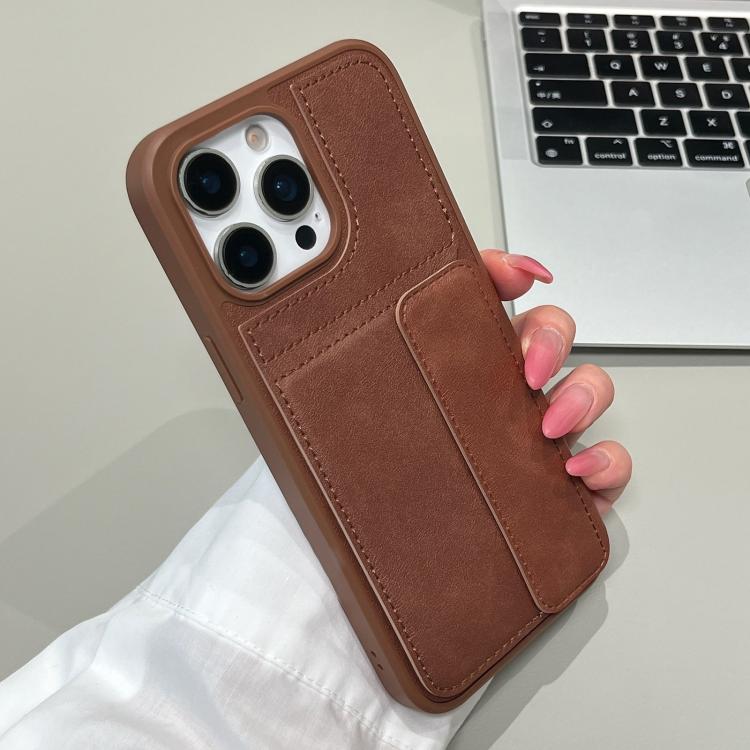 For iPhone 13 Pro Max Multifunctional Premium Card Bag Holder Phone Case(Coffee)