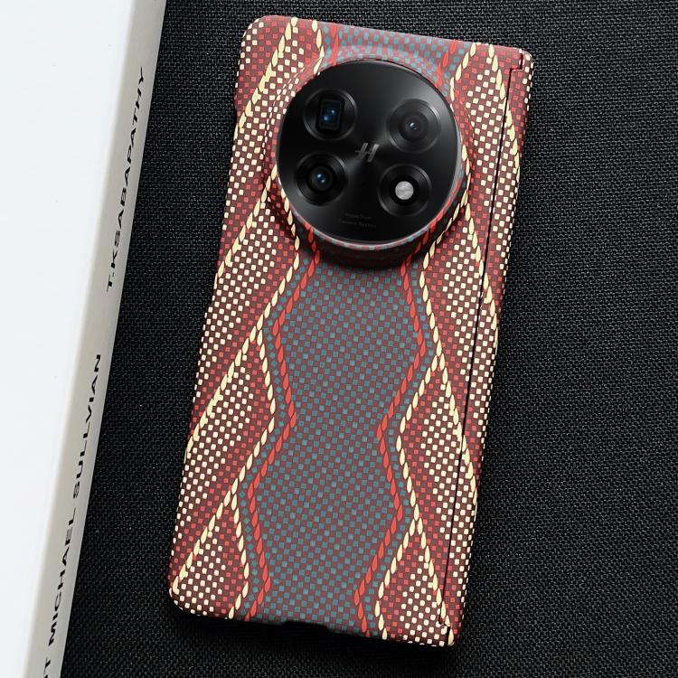 For OPPO Find N5 Electroplated PC Shockproof Full Coverage Magnetic Phone Case(Wine Red + Yellow)