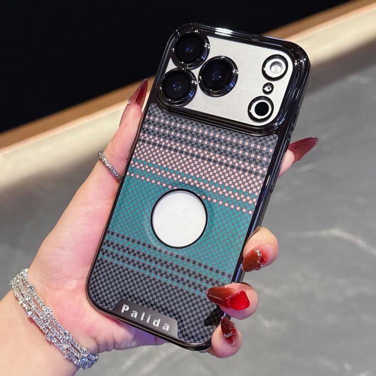 For iPhone 17 Pro Palida Electroplated Kevlar Texture Shockproof Phone Case(Green)