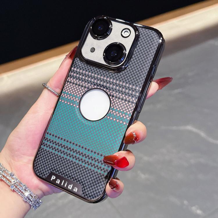 

For iPhone 15 Plus Palida Electroplated Kevlar Texture Shockproof Phone Case(Green)
