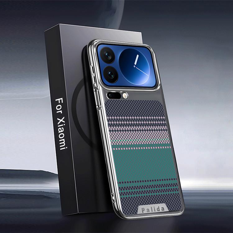 For Xiaomi 17 Pro Max Palida Electroplated Kevlar Texture Shockproof Phone Case(Dusk)