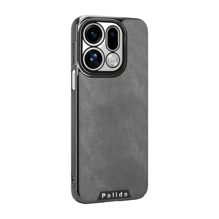

For OPPO Find X9 Palida Y13 Mecha Denim Texture Full Coverage Phone Case(Grey)