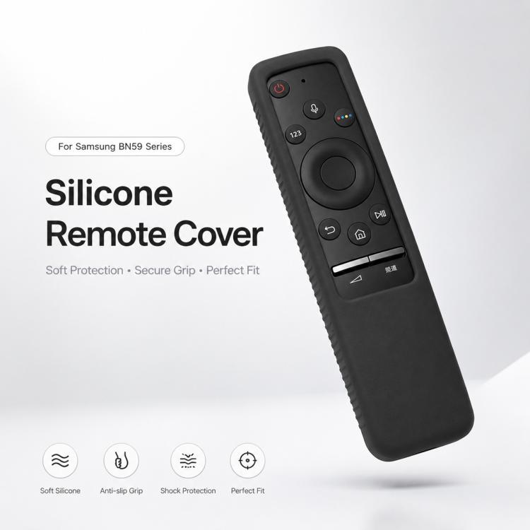 

For Samsung TV Remote BN59 Series XDcase Shockproof Soft Silicone Protective Case(Black)