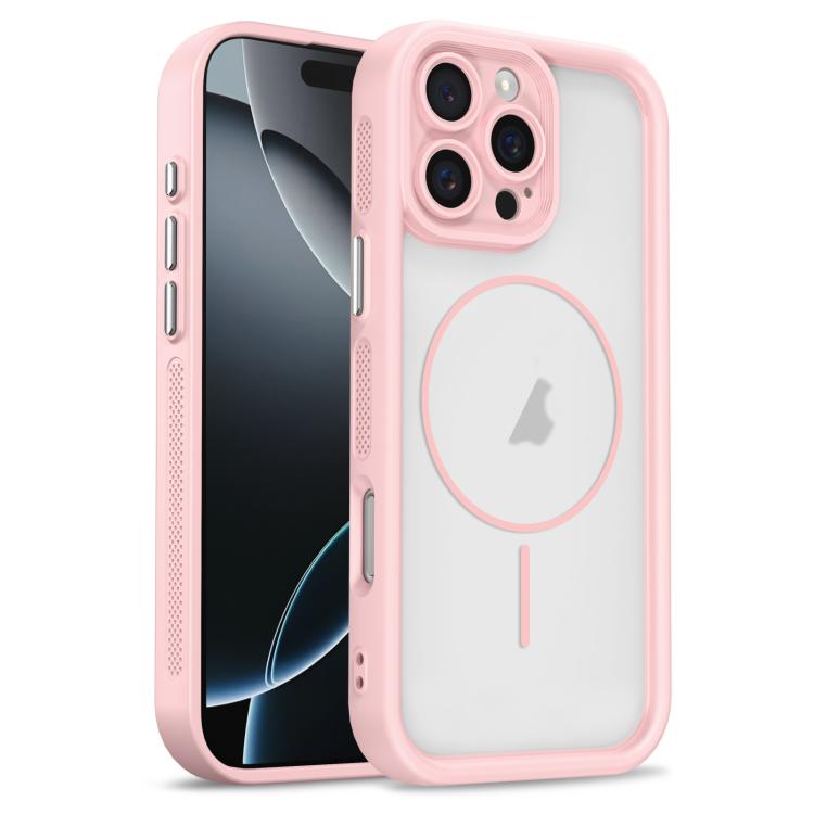 For iPhone 16 Pro Max Heavenly Eye Magnetic TPU Hybrid PC Phone Case(Pink) — купить у Sunsky-online WW