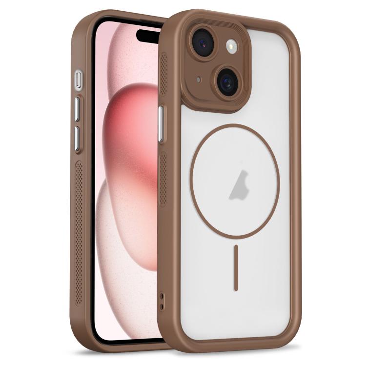 For iPhone 16 Plus Heavenly Eye Magnetic TPU Hybrid PC Phone Case(Khaki) — купить у Sunsky-online WW