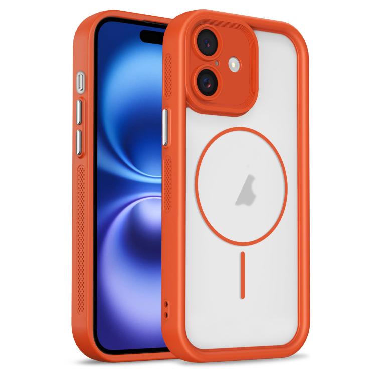 For iPhone 16 Heavenly Eye Magnetic TPU Hybrid PC Phone Case(Orange) — купить у Sunsky-online WW