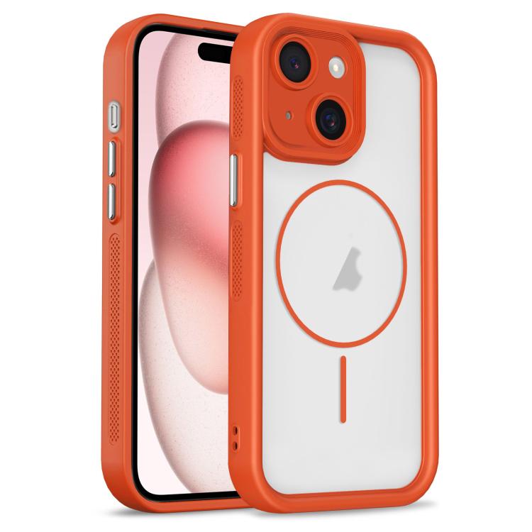 For iPhone 15 Heavenly Eye Magnetic TPU Hybrid PC Phone Case(Orange) — купить у Sunsky-online WW