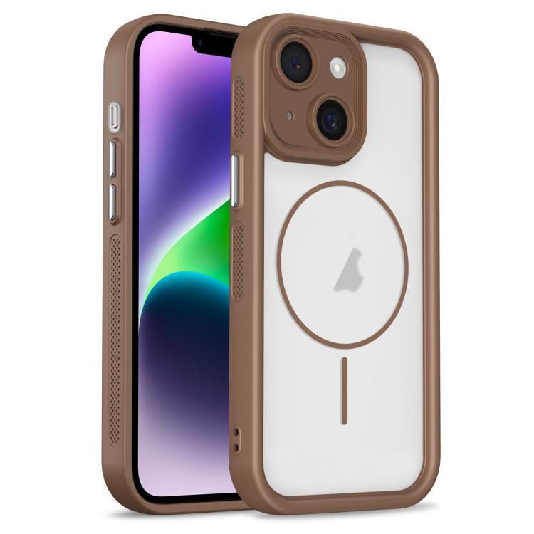 For iPhone 14 Heavenly Eye Magnetic TPU Hybrid PC Phone Case(Khaki) — купить у Sunsky-online WW