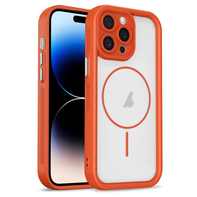 For iPhone 14 Pro Heavenly Eye Magnetic TPU Hybrid PC Phone Case(Orange) — купить у Sunsky-online WW