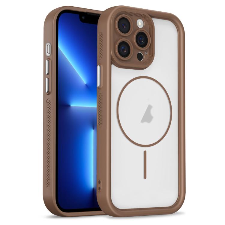 For iPhone 13 Pro Heavenly Eye Magnetic TPU Hybrid PC Phone Case(Khaki) — купить у Sunsky-online WW