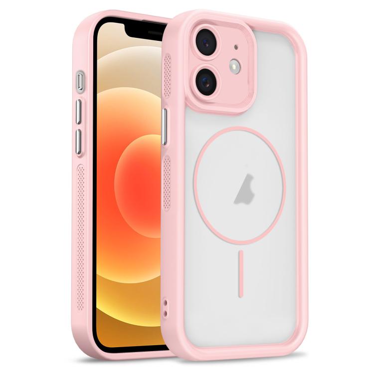 For iPhone 12 Heavenly Eye Magnetic TPU Hybrid PC Phone Case(Pink)