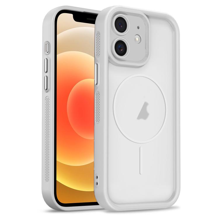 

For iPhone 12 Heavenly Eye Magnetic TPU Hybrid PC Phone Case(Grey)