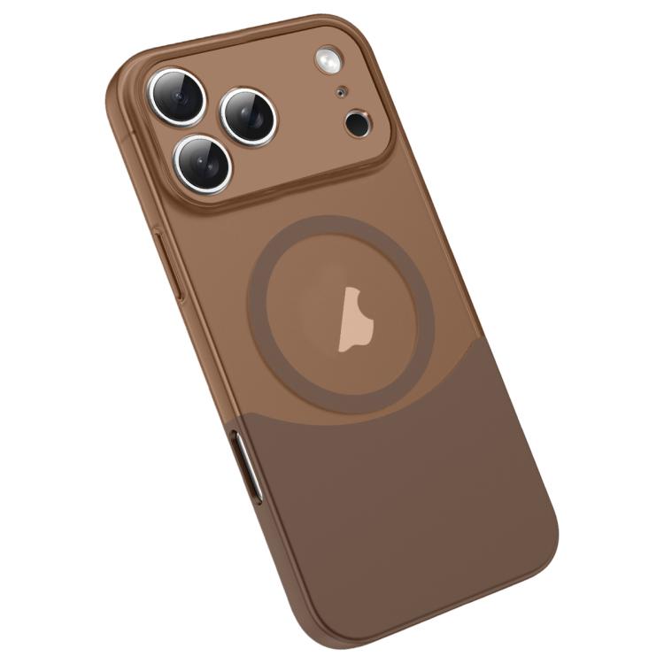 For iPhone 17 Pro Max Tenon-and-mortise Splicing Magnetic PC Phone Case(Desert Gold) — купить у Sunsky-online WW