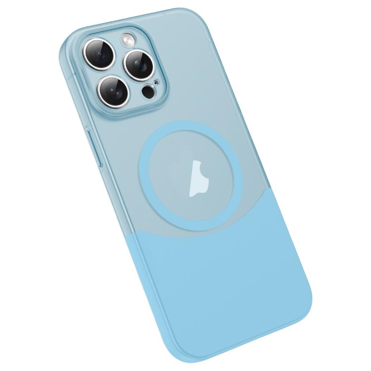 For iPhone 14 Pro Tenon-and-mortise Splicing Magnetic PC Phone Case(Light Blue) — купить у Sunsky-online WW