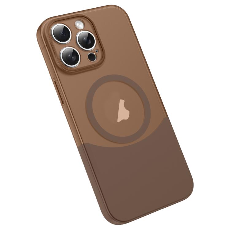 For iPhone 14 Pro Max Tenon-and-mortise Splicing Magnetic PC Phone Case(Desert Gold) — купить у Sunsky-online WW
