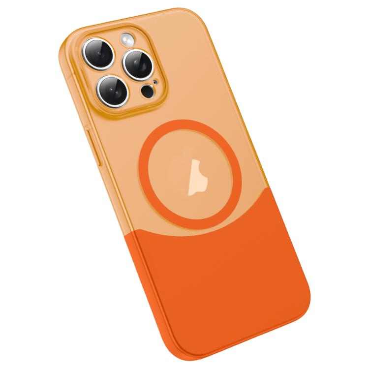 For iPhone 13 Pro Tenon-and-mortise Splicing Magnetic PC Phone Case(Orange) — купить у Sunsky-online WW