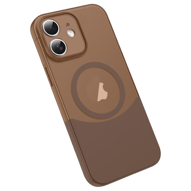 For iPhone 11 Tenon-and-mortise Splicing Magnetic PC Phone Case(Desert Gold) — купить у Sunsky-online WW