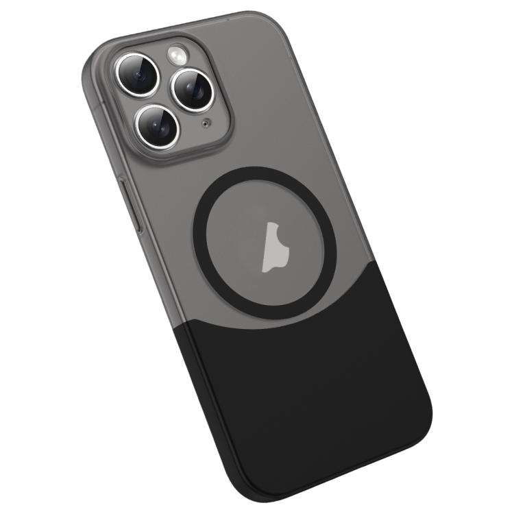 For iPhone 11 Pro Tenon-and-mortise Splicing Magnetic PC Phone Case(Black)