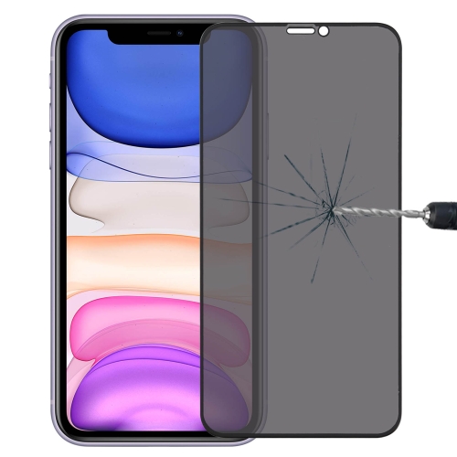 

For iPhone XR Anti-peeping Plasma Oil Coated High Aluminum Wear-resistant Tempered Glass Film