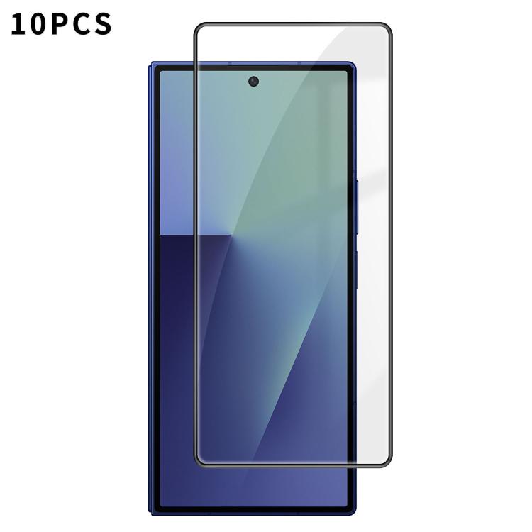 

For Galaxy Z Fold8 Outer Screen 10pcs Kalebol High-Aluminum Screen-Printed Full-Coverage Anti-Fingerprint Black-Bordered HD Tempered Glass Film