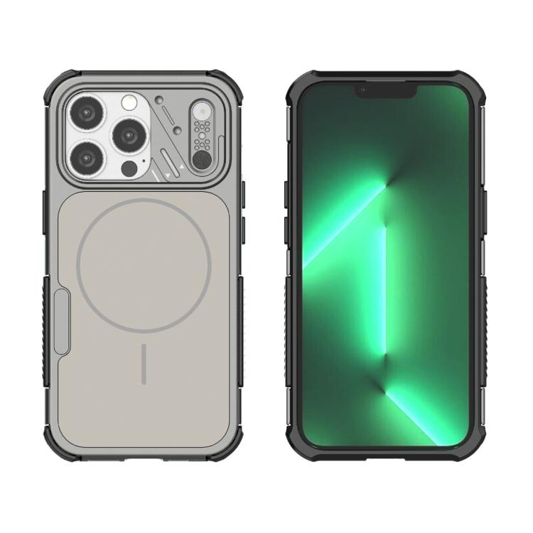 

For iPhone 13 Pro Heat Dissipation Air Shockproof TPU + PC Magsafe Phone Case(Gray)