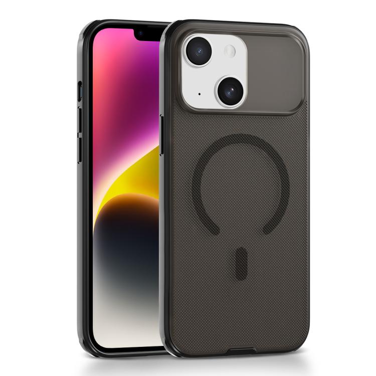 For iPhone 14 Frosted Dot Texture Magnetic Phone Case(Black) — купить у Sunsky-online WW