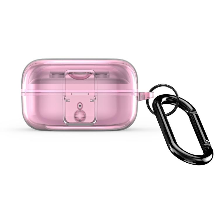 

For Galaxy Buds4 / Buds4 Pro DUX DUCIS SECI Series Clear Split Wireless Earphones Case(Pink)