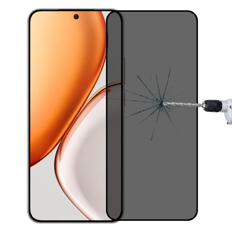 

For Honor X80 Pro Max 5G Full Cover Anti-peeping Tempered Glass Film, Support Fingerprint Unlocking
