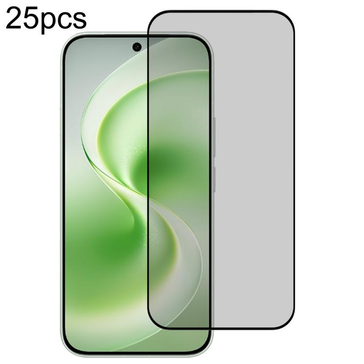 

For vivo S60 5G 25pcs Full Cover Anti-peeping Tempered Glass Film, Support Fingerprint Unlocking
