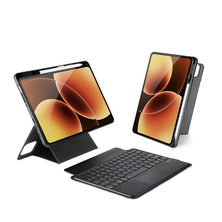 

For Xiaomi Pad 8 / 8 Pro / 7 / 7 Pro DUX DUCIS DK Series Germany Layout Backlit Bluetooth Keyboard Case(Black)
