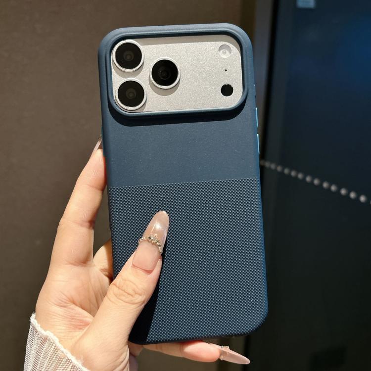 For iPhone 17 Pro Max Polka Dot Velvet TPU Shockproof Phone Case(Royal Blue) — купить у Sunsky-online WW