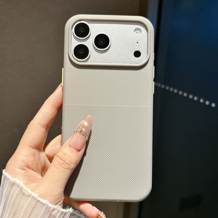 For iPhone 17 Pro Polka Dot Velvet TPU Shockproof Phone Case(Grey) — купить у Sunsky-online WW