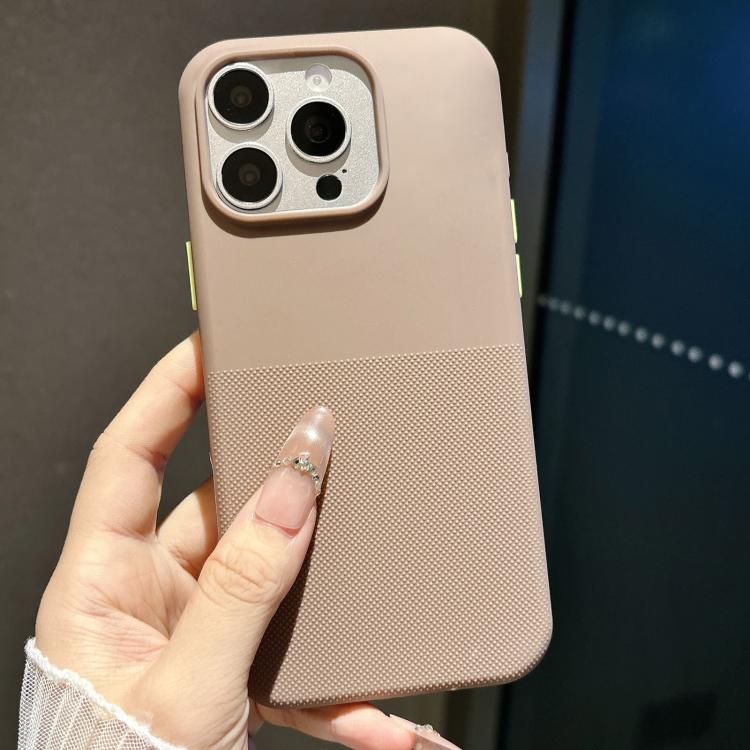 For iPhone 16 Pro Max Polka Dot Velvet TPU Shockproof Phone Case(Brown) — купить у Sunsky-online WW