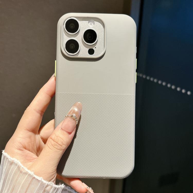 For iPhone 16 Pro Polka Dot Velvet TPU Shockproof Phone Case(Grey) — купить у Sunsky-online WW