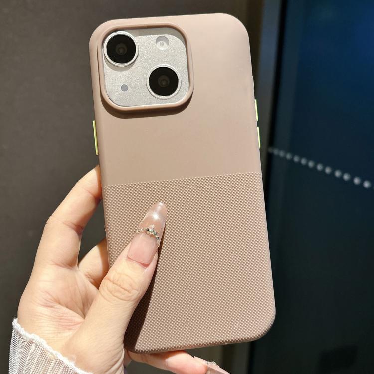 For iPhone 15 Polka Dot Velvet TPU Shockproof Phone Case(Brown) — купить у Sunsky-online WW