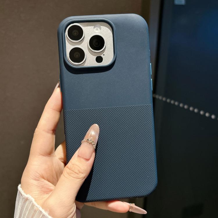 

For iPhone 12 Pro Max Polka Dot Velvet TPU Shockproof Phone Case(Royal Blue)