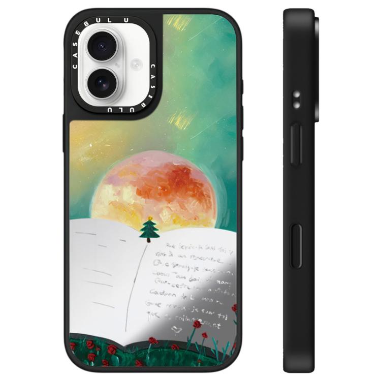 For iPhone 17 Floating Man Series Pattern Mirror Phone Case(Book)