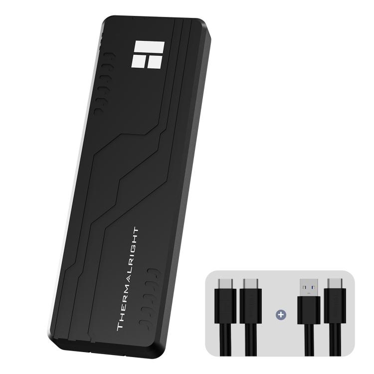 

THERMALRIGHT HR-EB109 M.2 NVMe SSD Enclosure with USB to Type-C Cable & Type-C to Type-C Cable(Black)