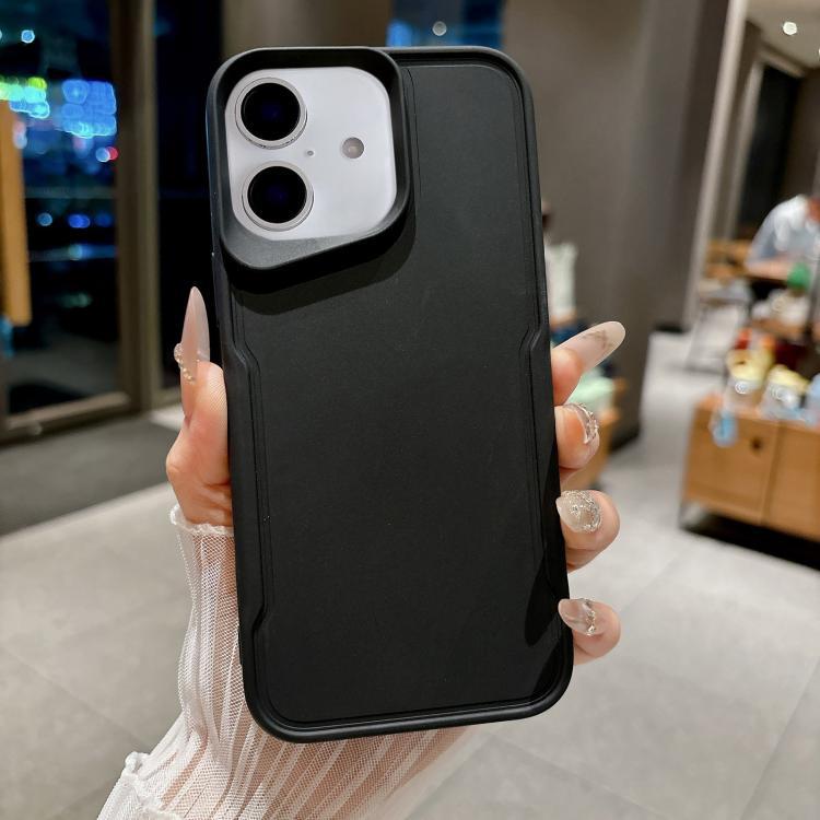 

For iPhone 17 Slim Waist Design Soft TPU Shockproof Phone Case(Black)