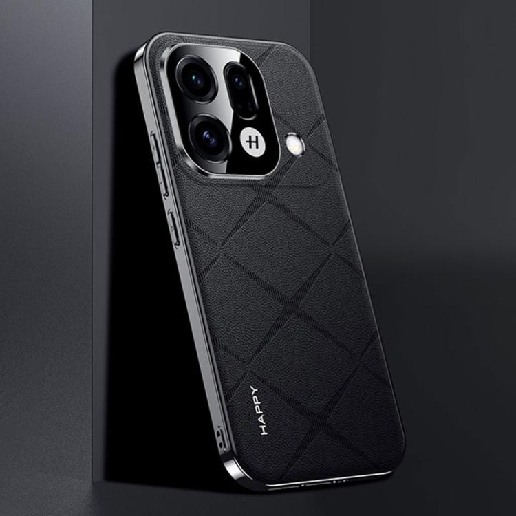 For OPPO Find X9s Pro 5G Plain Leather PC Phone Case(Black) — купить у Sunsky-online WW