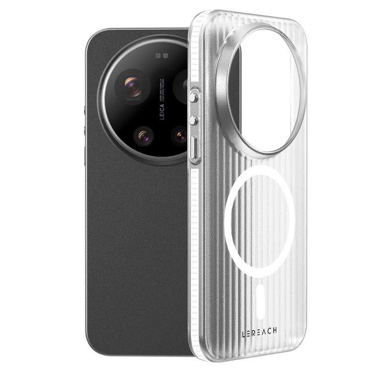 For Xiaomi 17 Ultra LeReach TOC Icicle Series Ice Mist Double-Sided Non-Slip Magnetic Phone Case(White)
