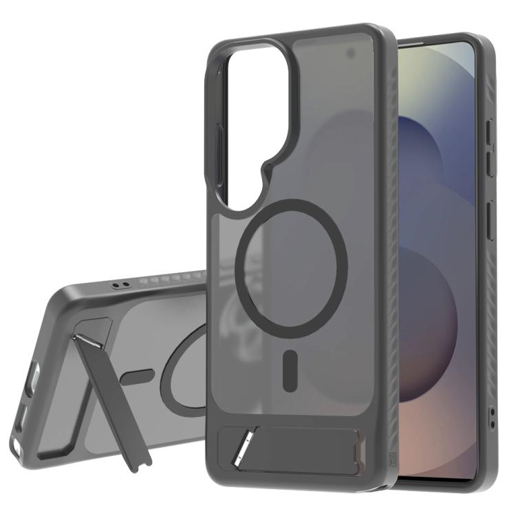 For Galaxy S26 Ultra 5G LeReach Le-Chic Series Integrated Hidden Kickstand Magnetic Phone Case(Gray) — купить у Sunsky-online WW