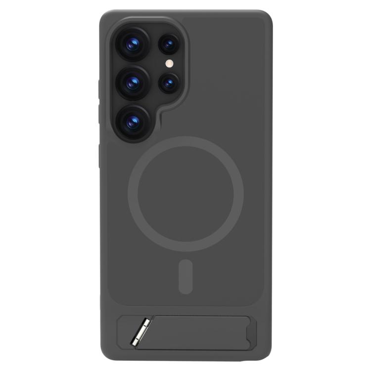 For Galaxy S25 Ultra 5G LeReach Le-Chic Series Integrated Hidden Kickstand Magnetic Phone Case(Gray) — купить у Sunsky-online WW