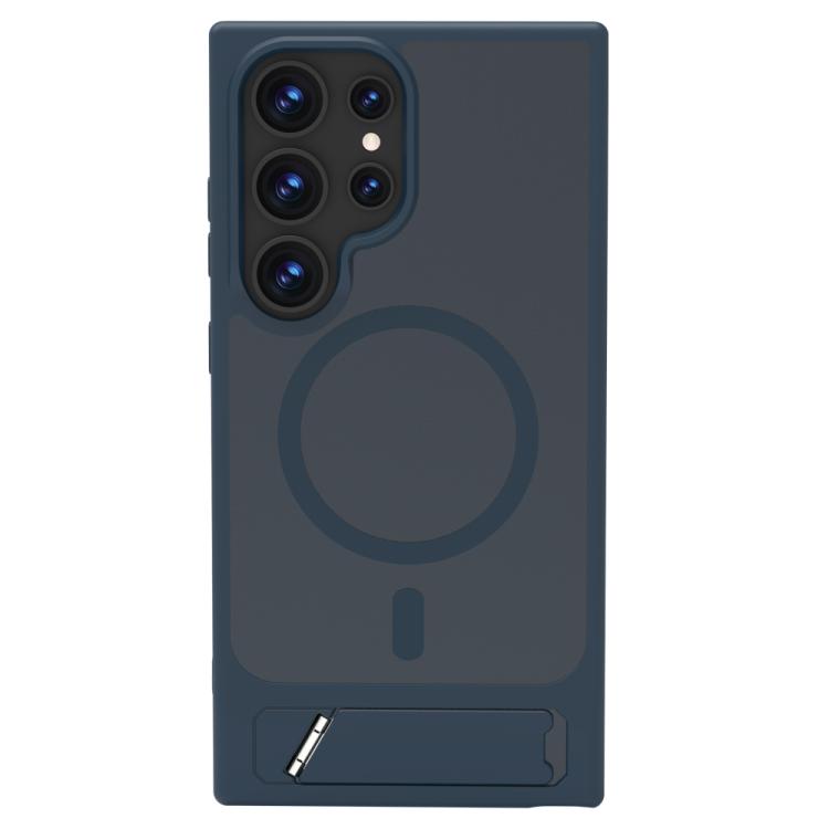 For Galaxy S24 Ultra 5G LeReach Le-Chic Series Integrated Hidden Kickstand Magnetic Phone Case(Blue) — купить у Sunsky-online WW
