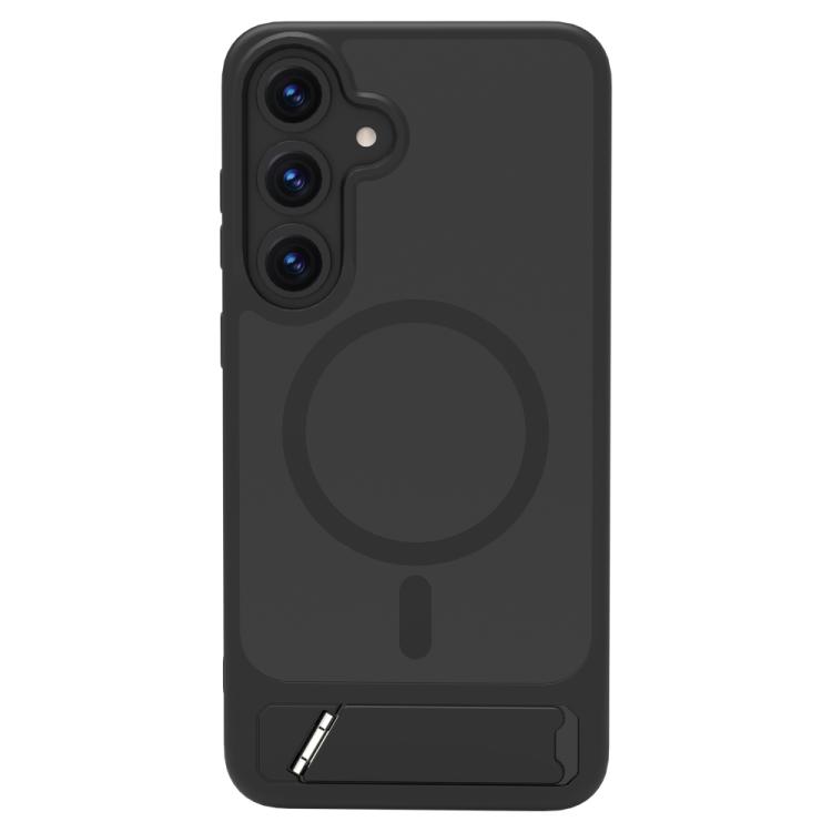For Galaxy S24+ / S25+ 5G LeReach Le-Chic Series Integrated Hidden Kickstand Magnetic Phone Case(Black) — купить у Sunsky-online WW